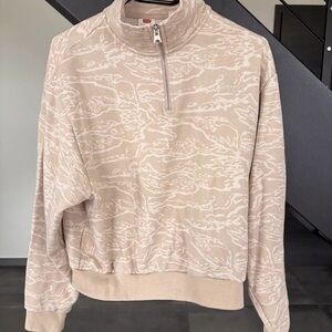 Levi's Beige Patterned Cowl Neck Sweater